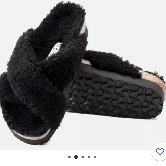 BIRKENSTOCK Papillio Daytona Shearling Teddy Sandals - Picture 2 of 6